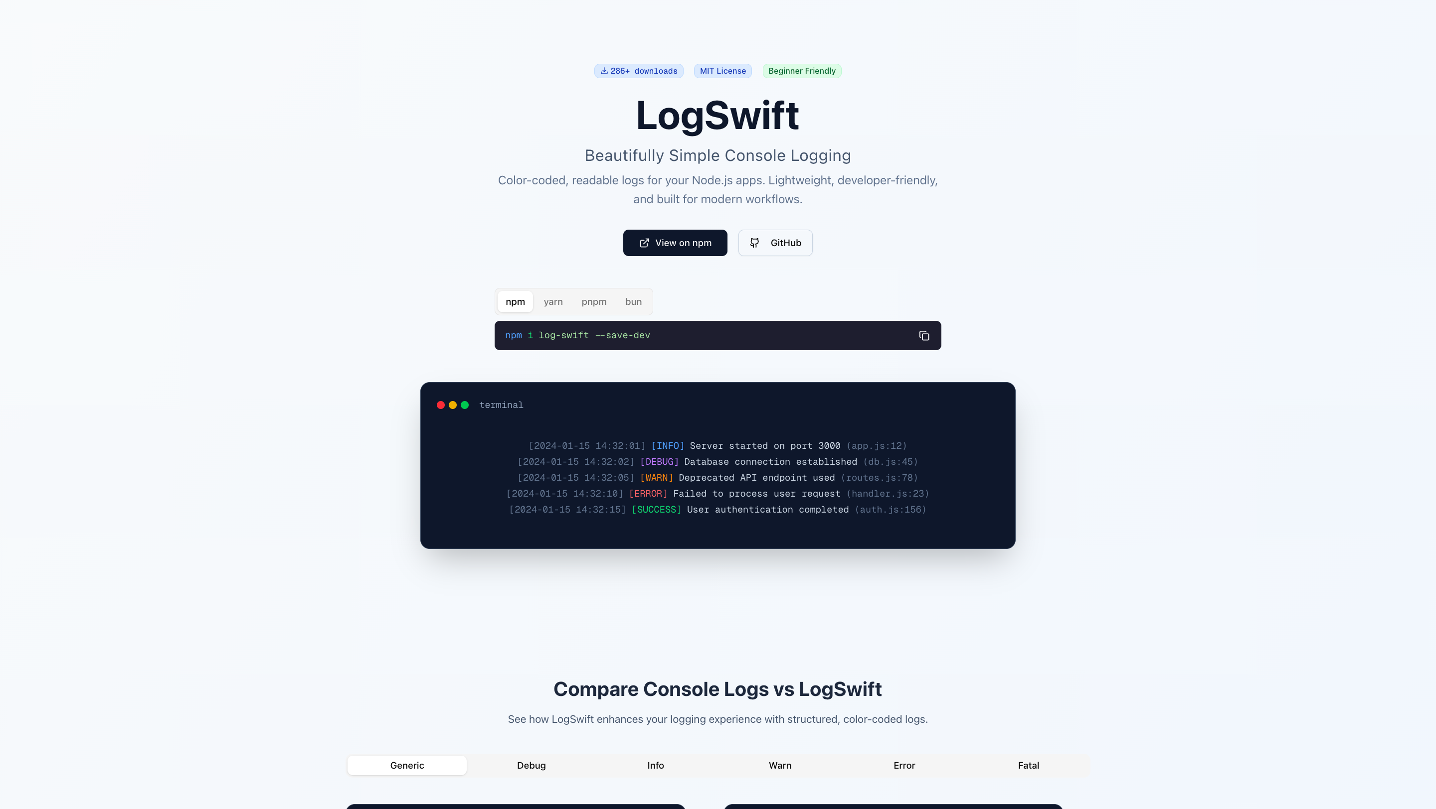 Log-Swift
